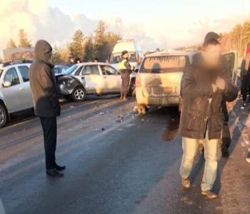  Серьёзная авария с участием сразу 5 автомобилей произошла на дороге «Северодвинск — Архангельск»